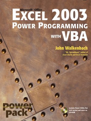 cover image of Excel 2003 Power Programming with VBA
